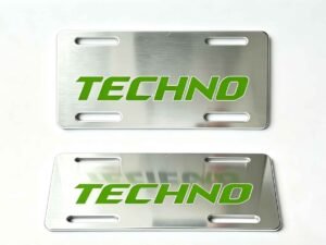 Motorcycle front and rear License plates
