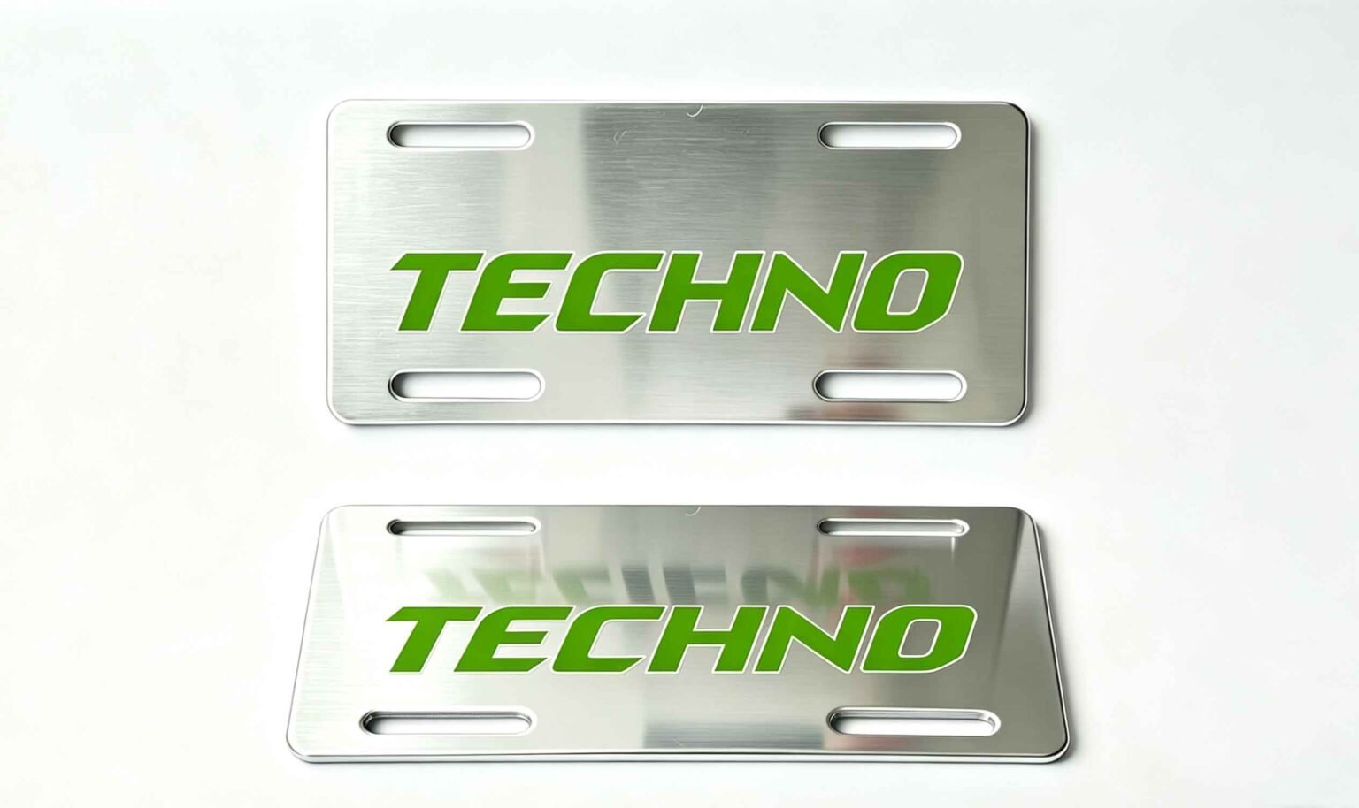 Motorcycle front and rear License plates